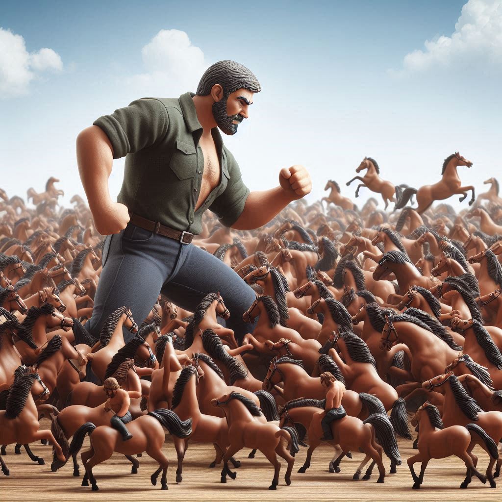 100 duck-sized horses